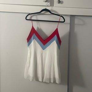 Red white and blue sandro tank top
